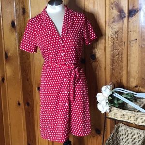 A new day  short sleeve dress button down w/belt